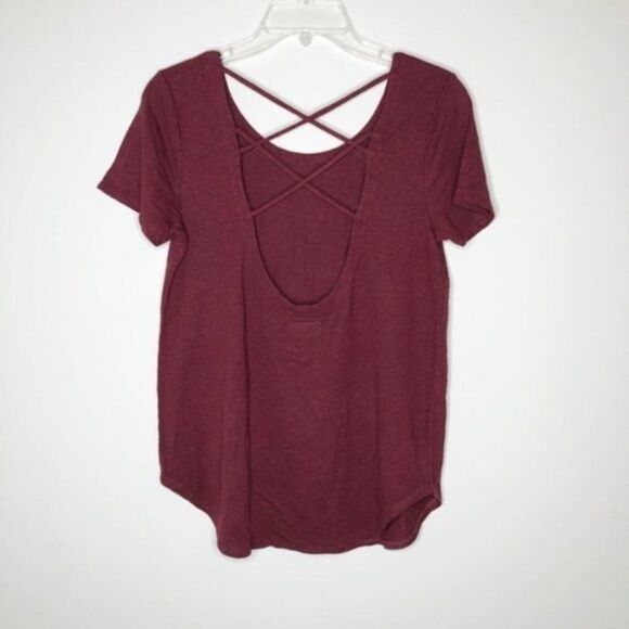 CHASER Linen Criss Cross Short Sleeve Tee - Picture 4 of 7
